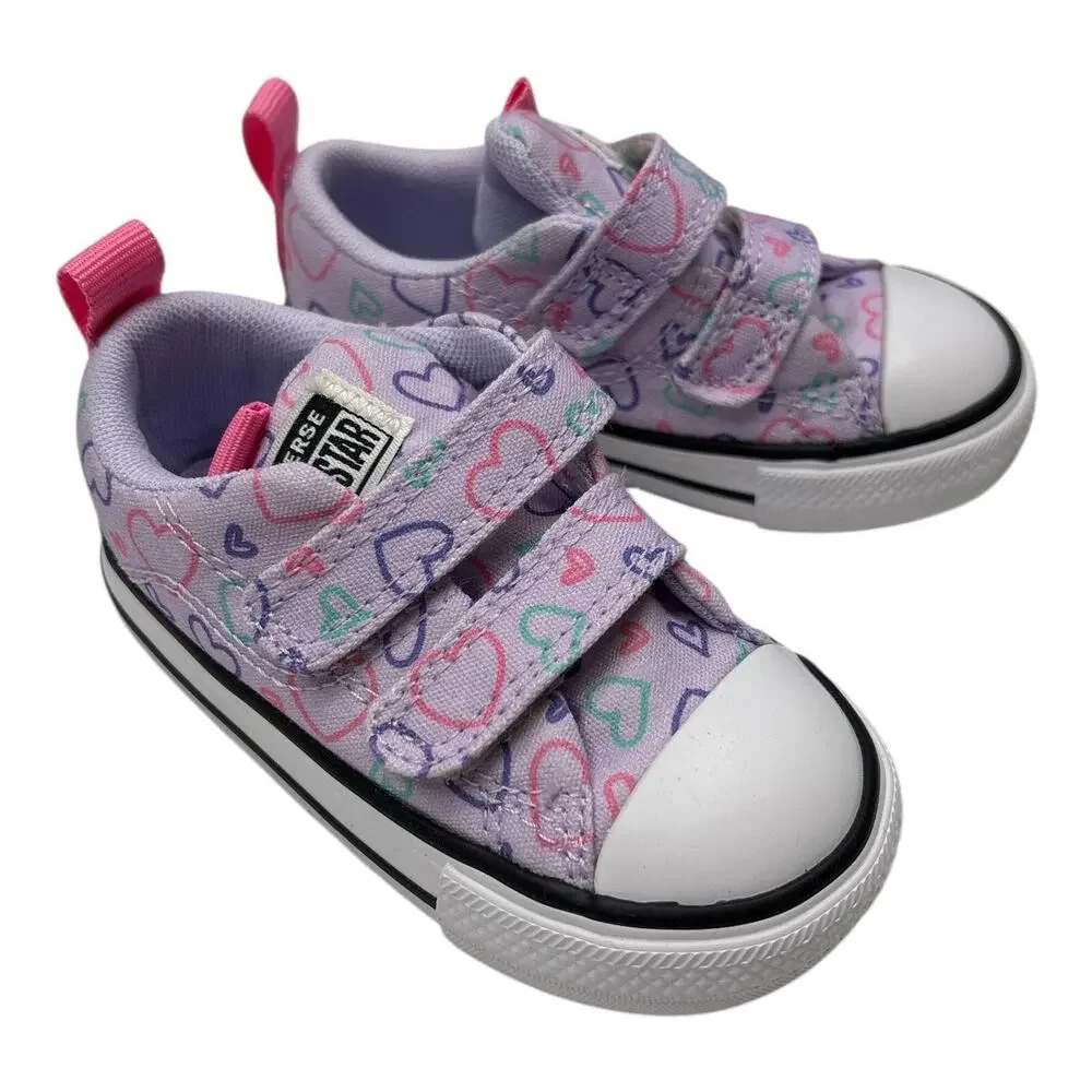 Converse all Star Chuck Taylor Size 5 Girl's Fashion Sneakers Purple Heart